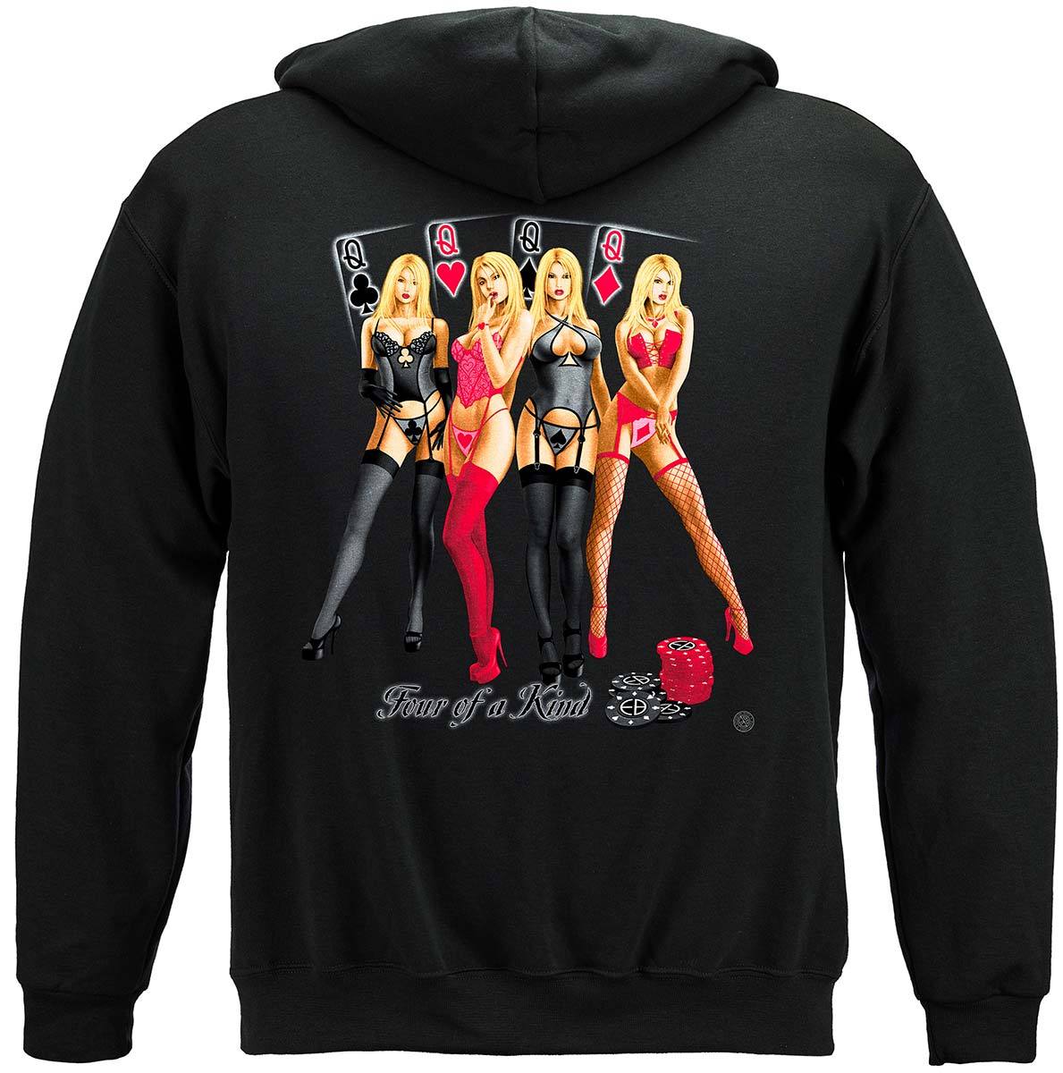 Four Of A Kind Premium Hooded Sweat Shirt