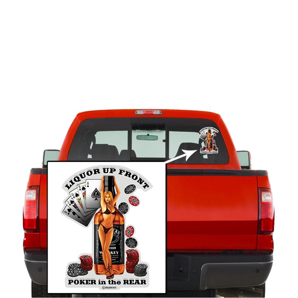 Liquor Up Front Premium Reflective Decal