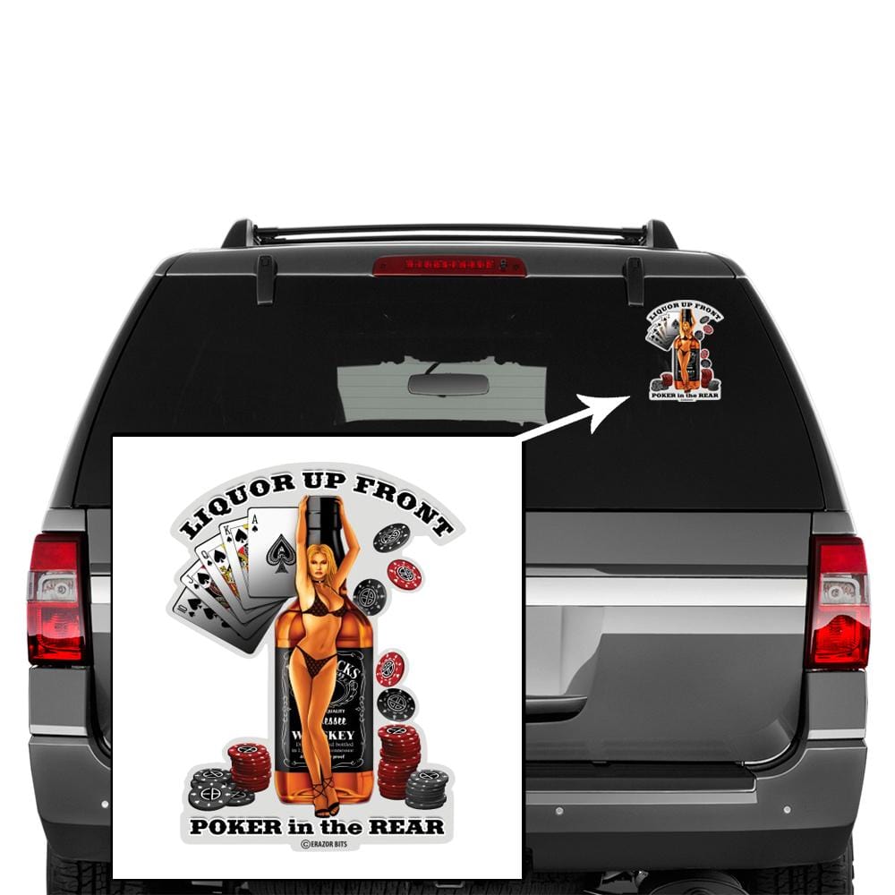 Liquor Up Front Premium Reflective Decal