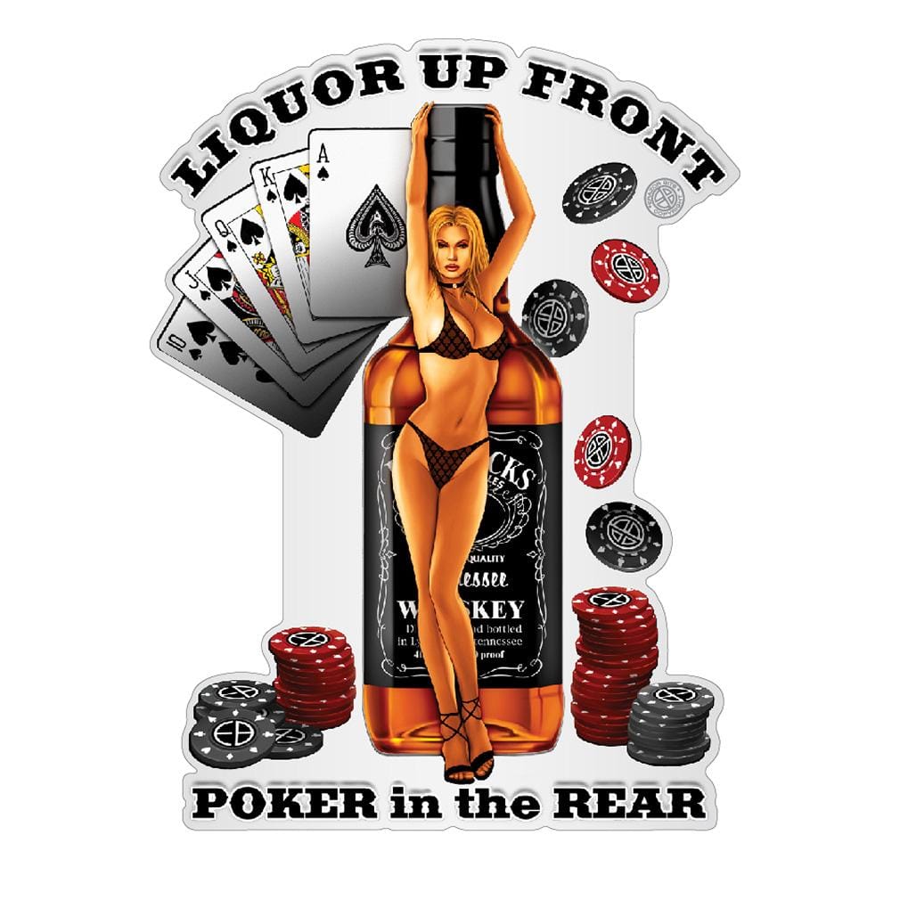 Liquor Up Front Premium Reflective Decal