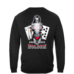 More Picture, Hold Em Girl Premium Hooded Sweat Shirt