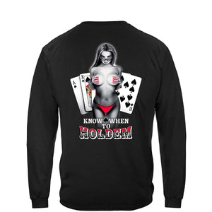 More Picture, Hold Em Girl Premium Hooded Sweat Shirt