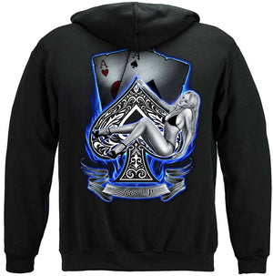 More Picture, Aces Up Premium Hooded Sweat Shirt