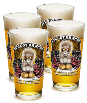 More Picture, I got the Nutz Poker 16oz Pint Glass Glass Set