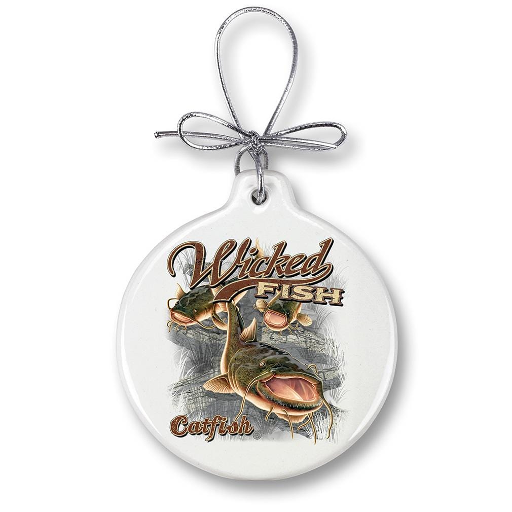 Catfish Fishing Christmas Tree Ornaments