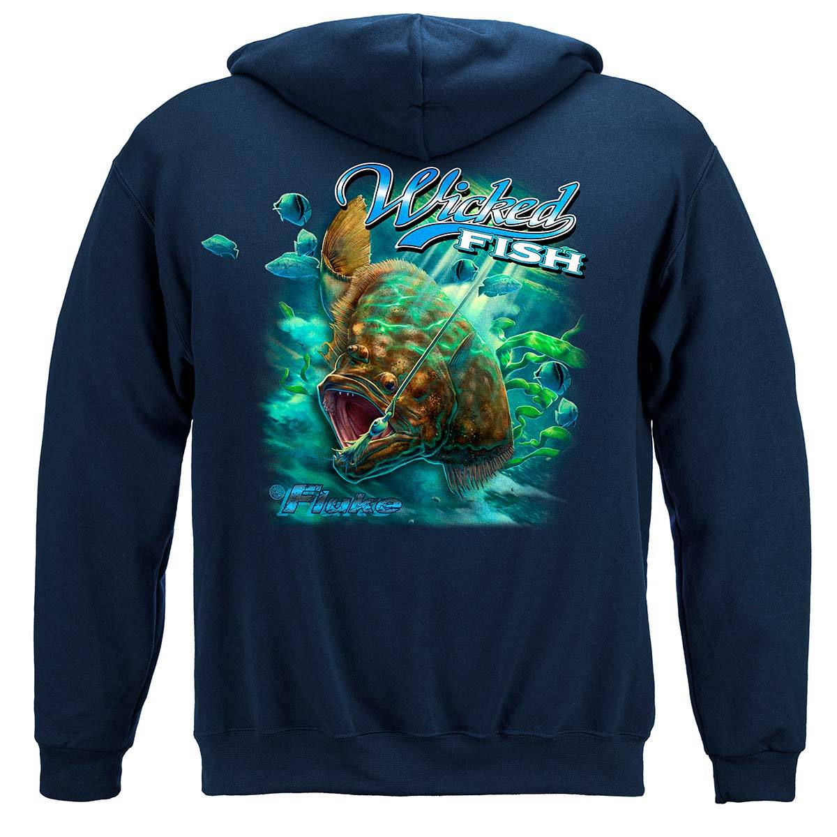 Wicked Fish Fighting Buck Tail Fluke Lure Premium Long Sleeves
