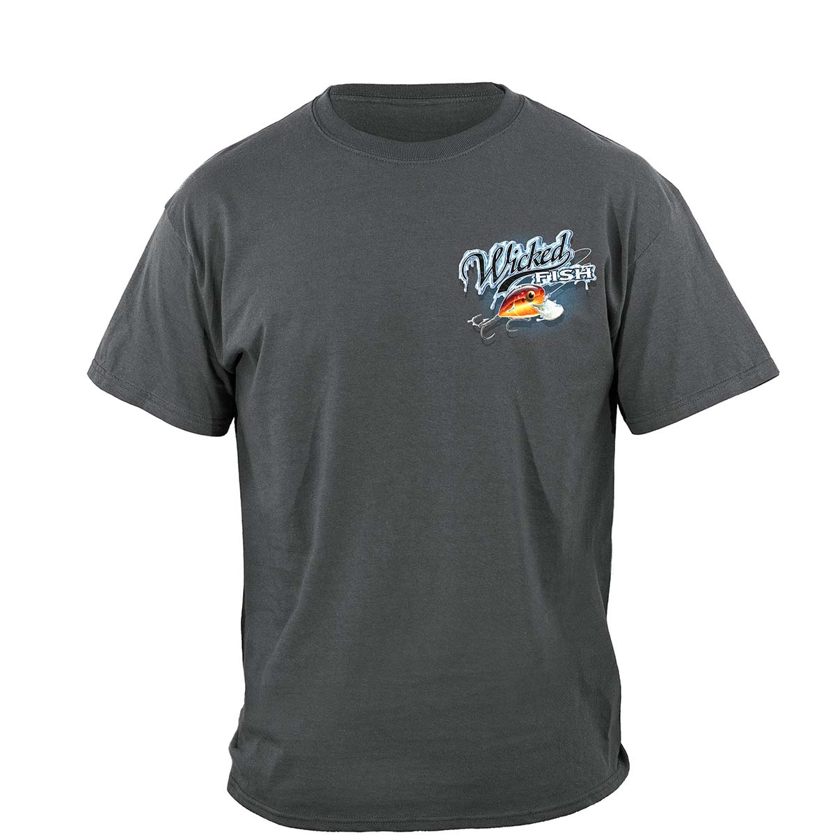 Wicked Fish Large Mouth Bass With Popper Premium Hooded Sweat Shirt
