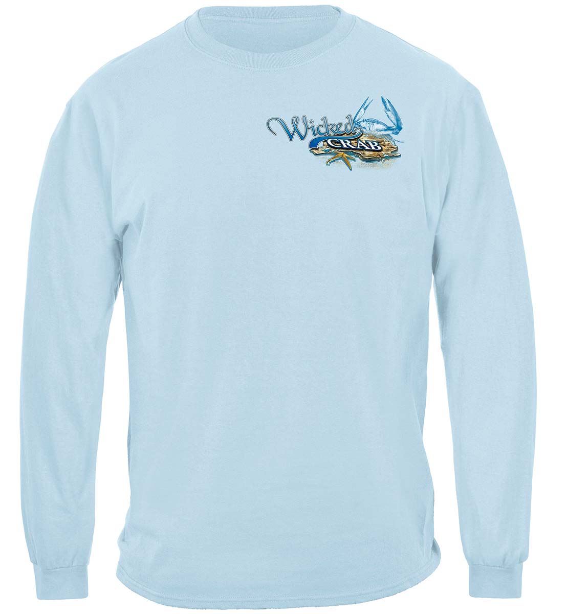 Wicked Fish Crab And Star Fish Premium Hooded Sweat Shirt