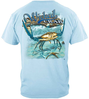 More Picture, Wicked Fish Crab And Star Fish Premium T-Shirt