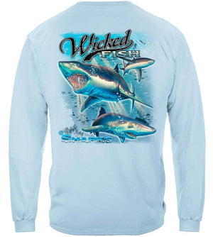 More Picture, Wicked Fish Shark Premium Hooded Sweat Shirt