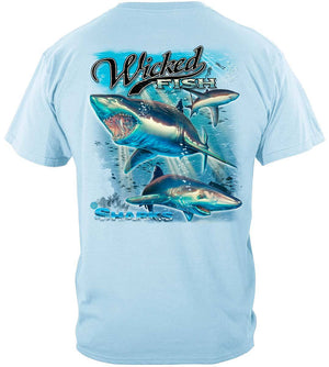 More Picture, Wicked Fish Shark Premium Long Sleeves