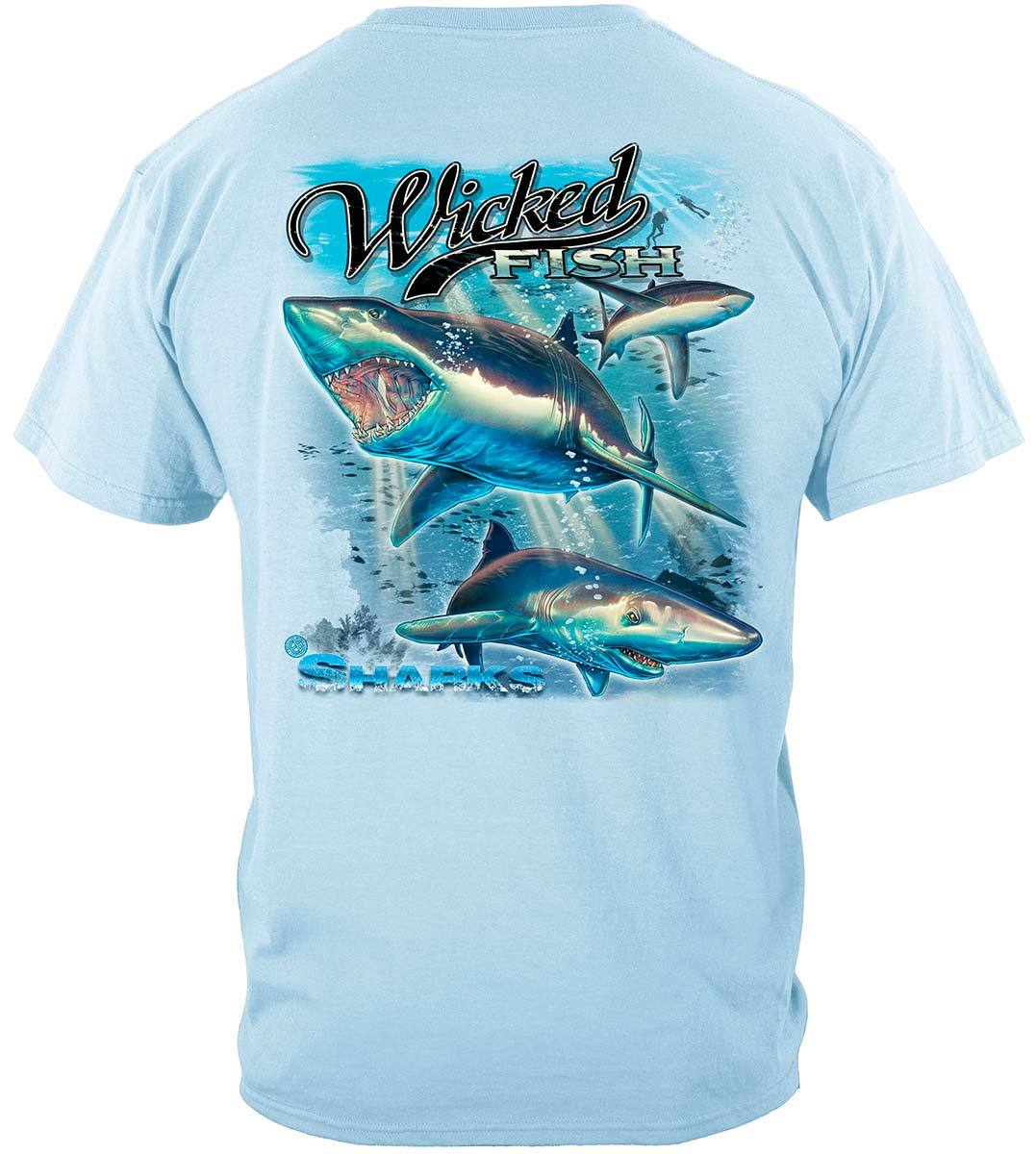Wicked Fish Shark Premium T-Shirt