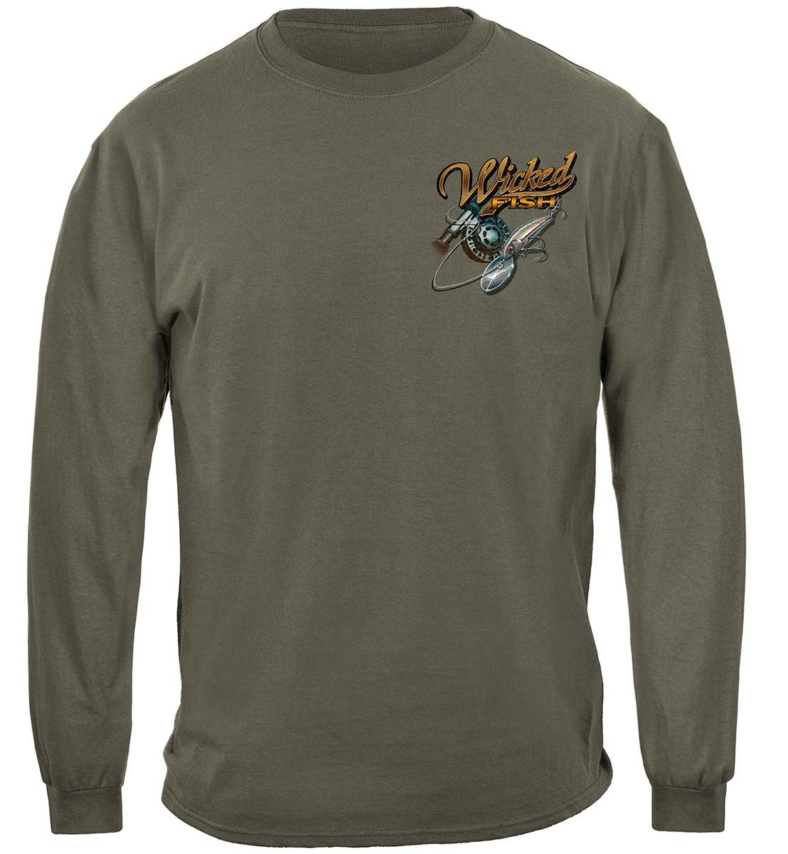 Wicked Fish Walleye Premium Hooded Sweat Shirt