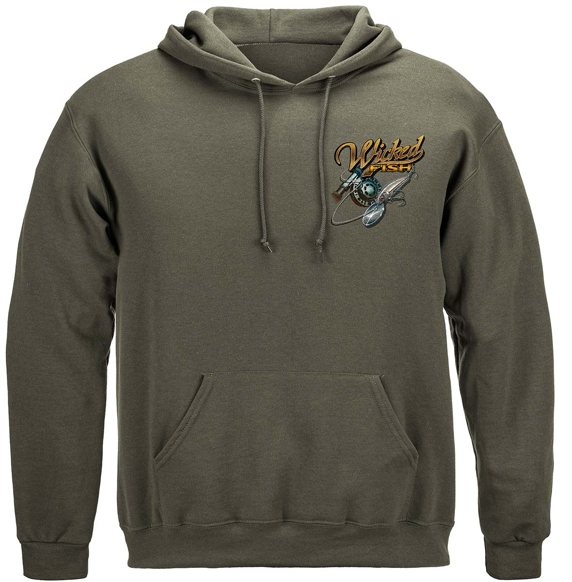 Wicked Fish Walleye Premium Hooded Sweat Shirt