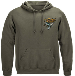 More Picture, Wicked Fish Walleye Premium Hooded Sweat Shirt
