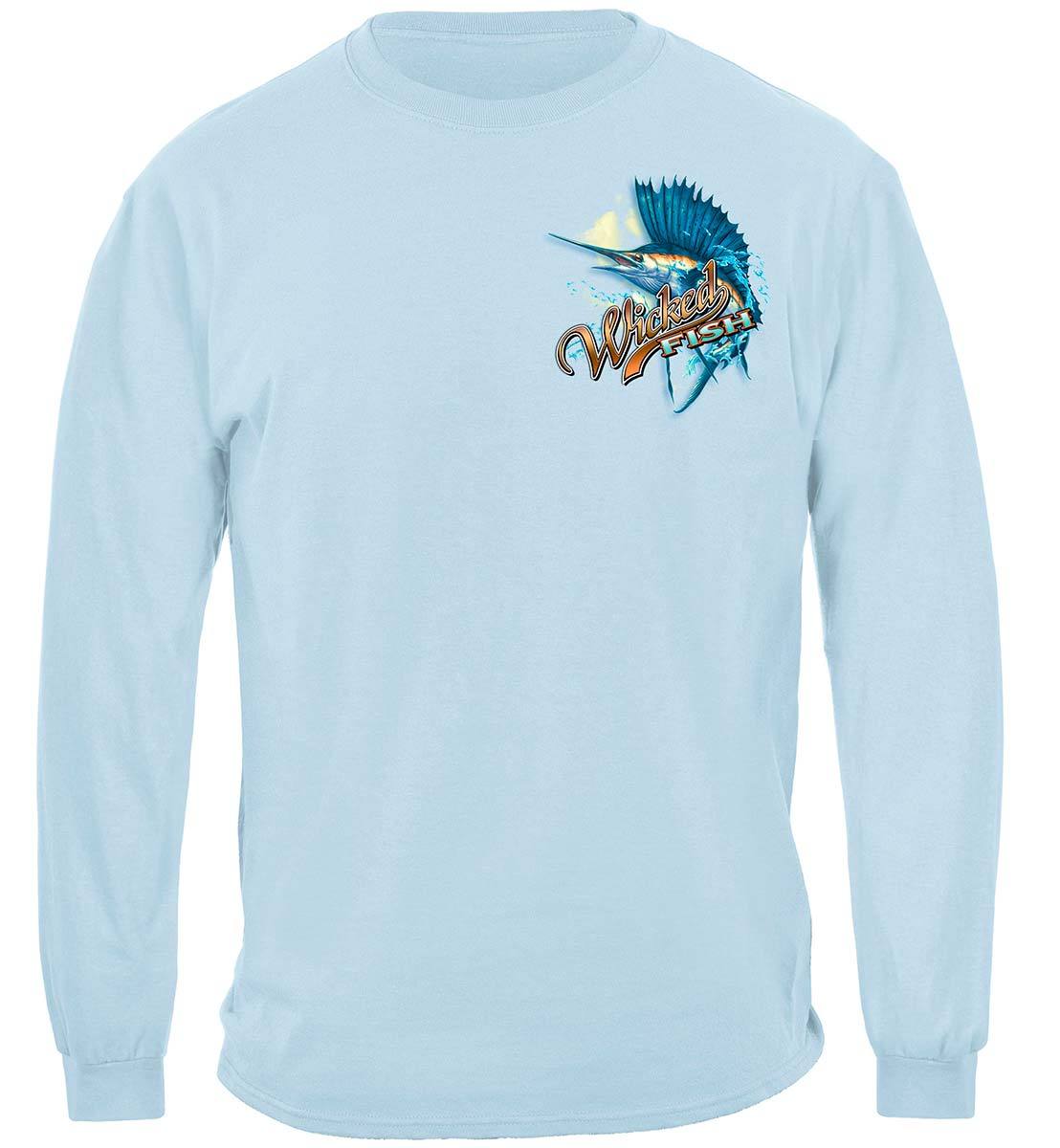 Wicked Fish Sail Fish Premium Hooded Sweat Shirt