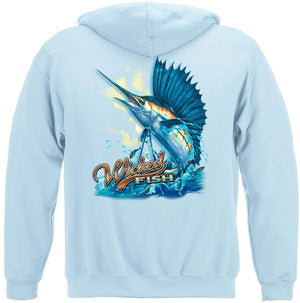 More Picture, Wicked Fish Sail Fish Premium Hooded Sweat Shirt