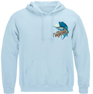 More Picture, Wicked Fish Sail Fish Premium Hooded Sweat Shirt