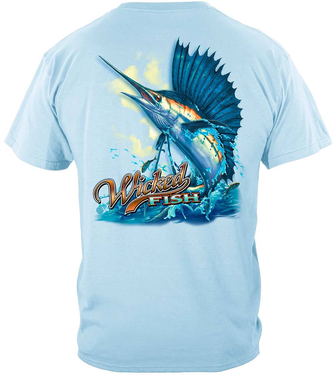 Wicked Fish Sail Fish Premium Hooded Sweat Shirt