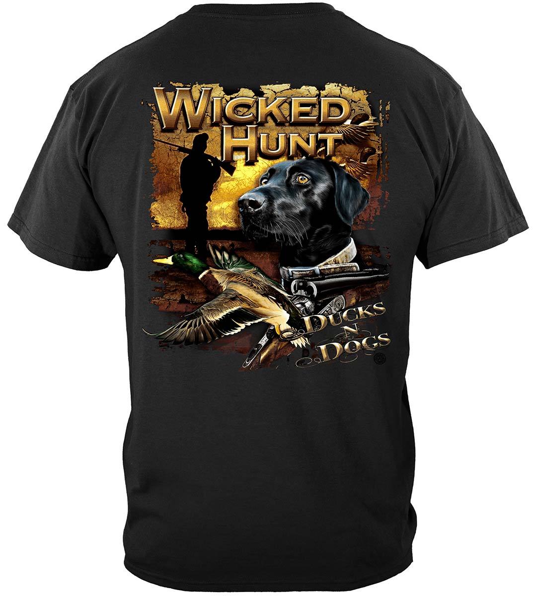 Wicked Hunt Ducks And Dogs Premium T-Shirt