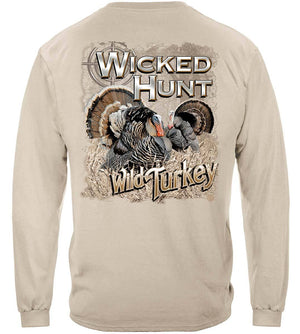 More Picture, Wicked Hunt Turkey Premium Hooded Sweat Shirt