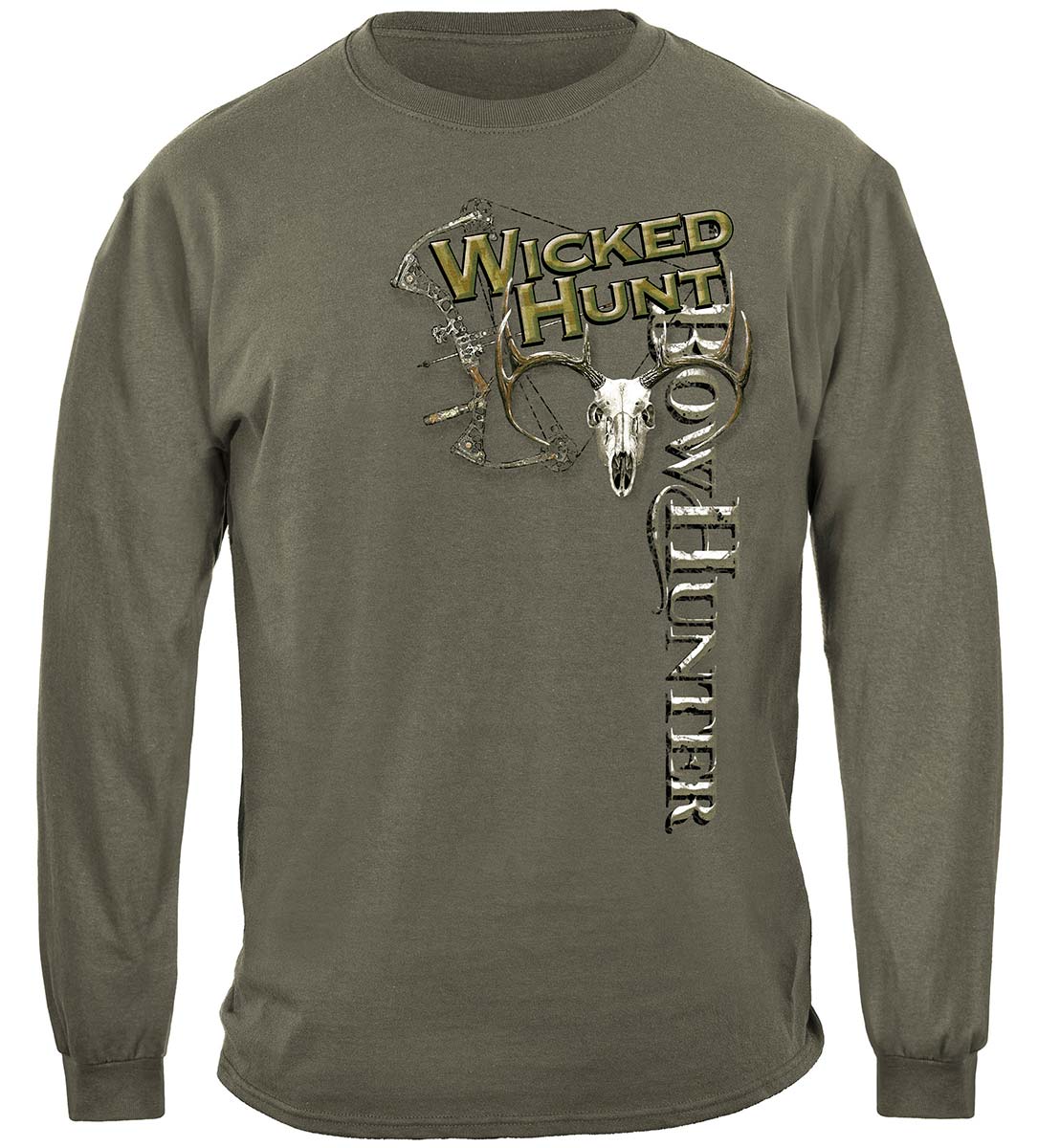 Wicked Hunt Bow Hunting Premium Hooded Sweat Shirt