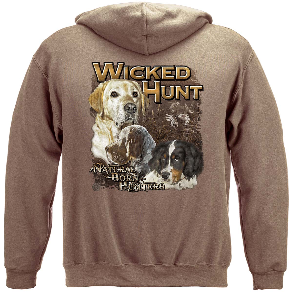 Wicked Hunt Birds Premium Hooded Sweat Shirt
