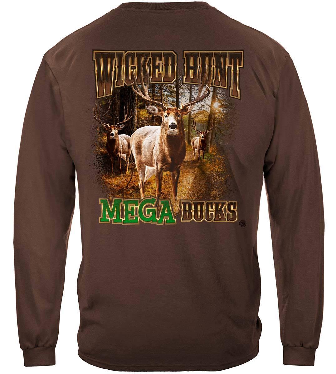 Mega Bucks Deer Hunter Premium Hooded Sweat Shirt