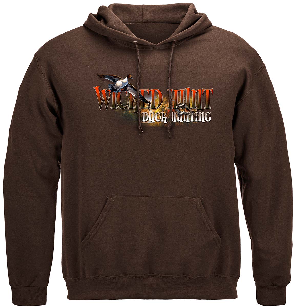 Duck Hunting In A Fowl Mood Premium Hooded Sweat Shirt
