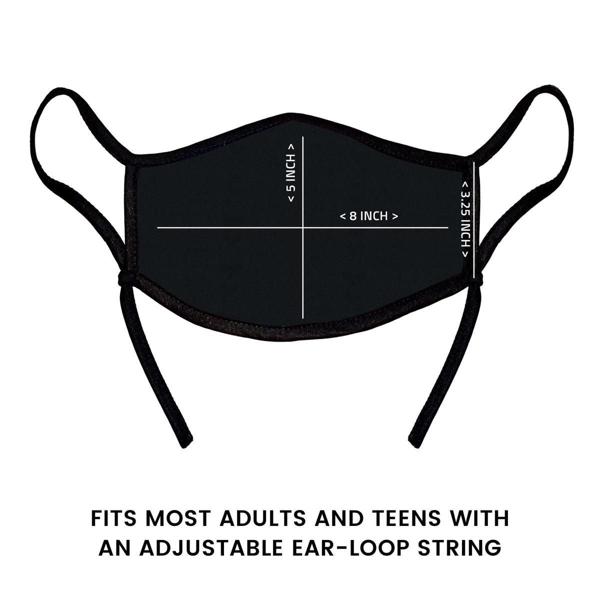 Law Enforcement Blue Line Joshua 1:9 Verse Face Mask
